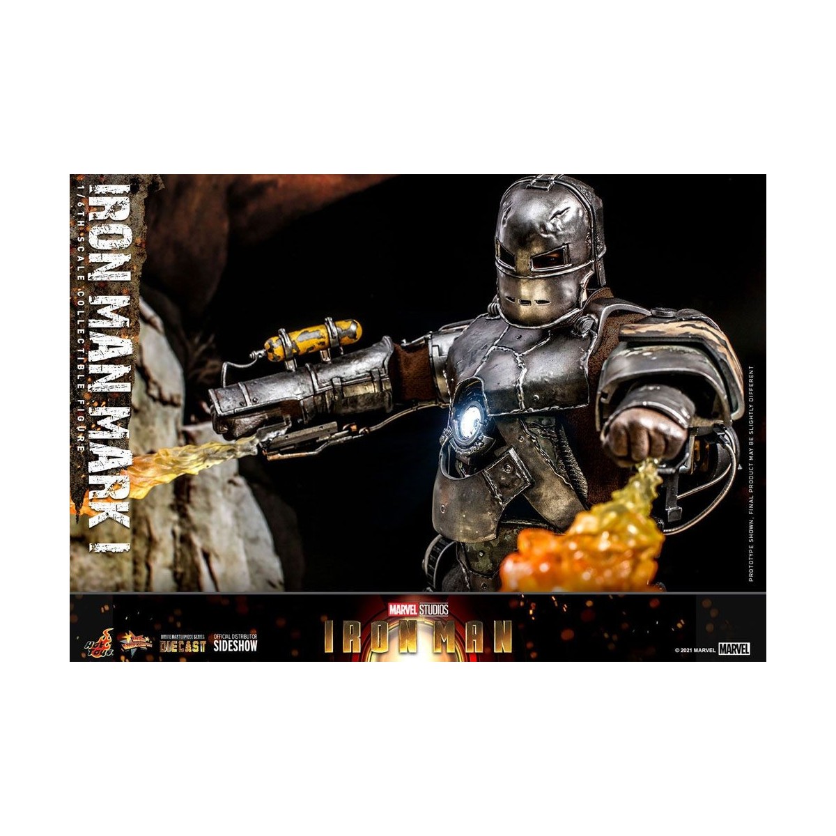 Hot Toys Iron Man Mark I Die Cast Version - Movie Masterpiece 1/6