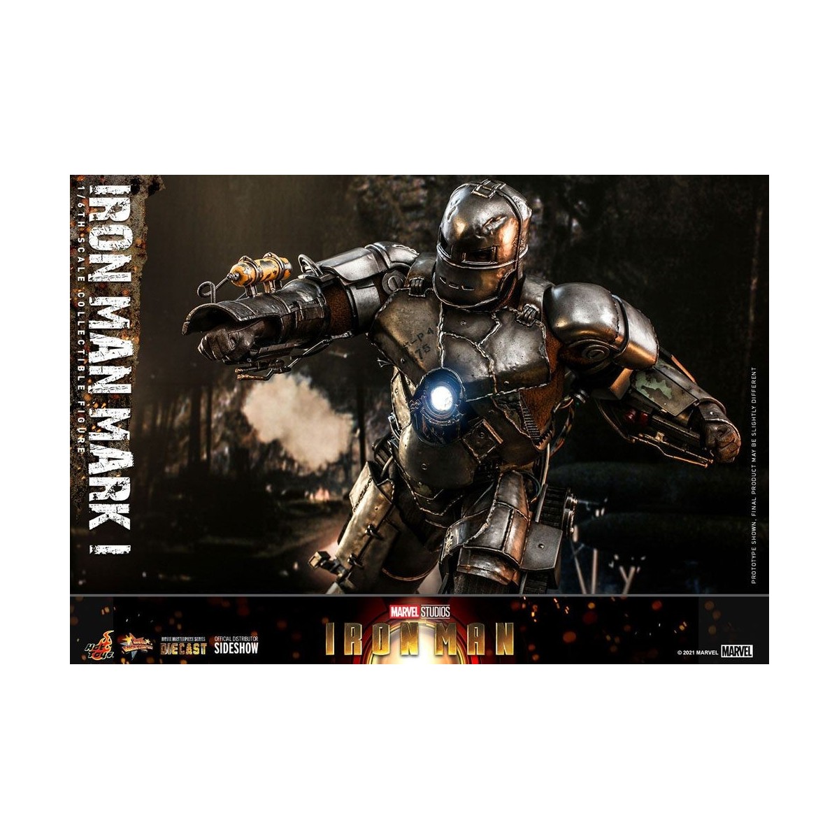 Hot Toys Iron Man Mark I Die Cast Version - Movie Masterpiece 1/6