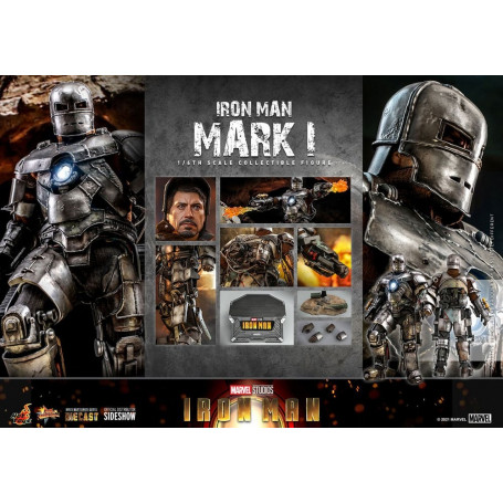 Hot Toys Iron Man Mark I Die Cast Version - Movie Masterpiece 1/6