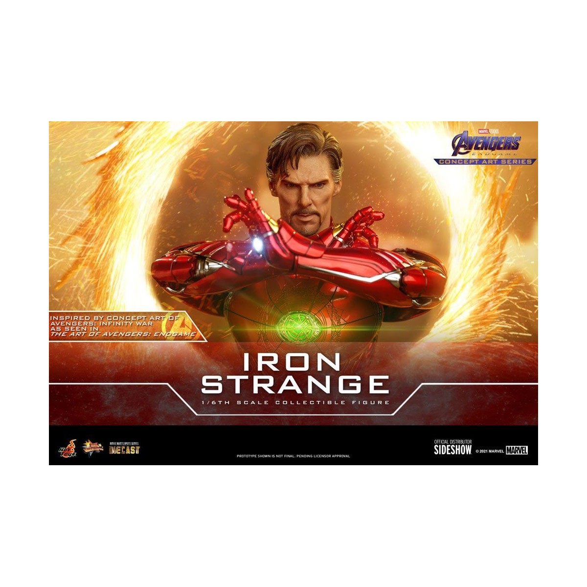Hot toys 1/6 Vengadores: Endgame Iron Strange Concept Art Series PVC 1/6