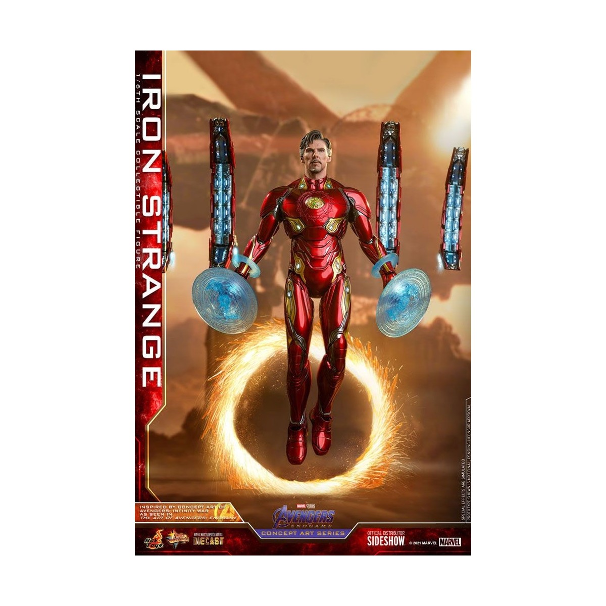 Hot toys 1/6 Vengadores: Endgame Iron Strange Concept Art Series PVC 1/6