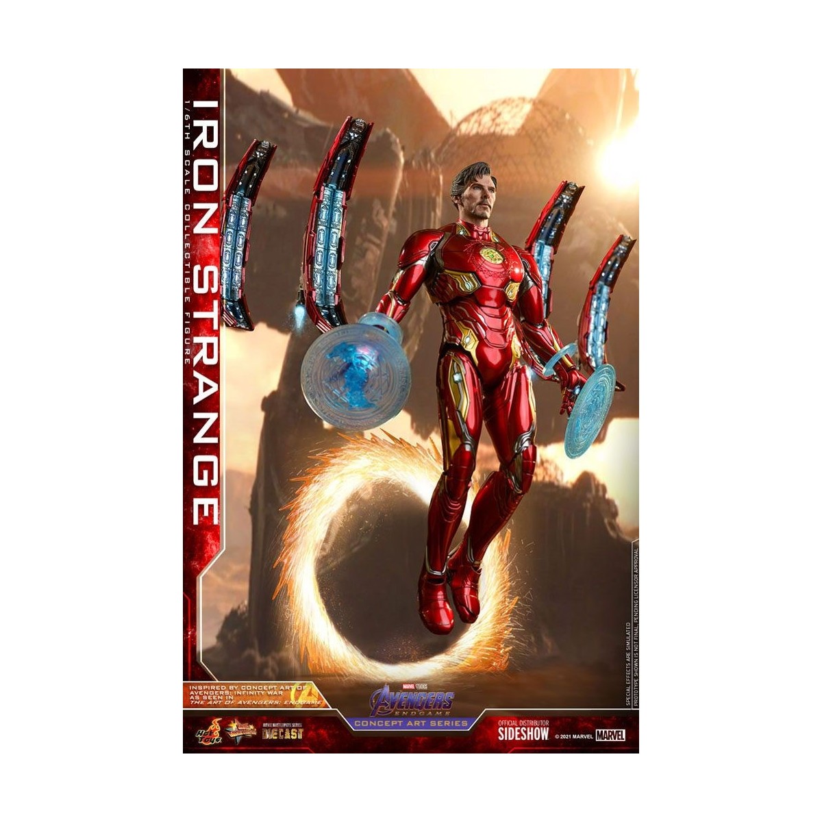 Hot toys 1/6 Vengadores: Endgame Iron Strange Concept Art Series PVC 1/6