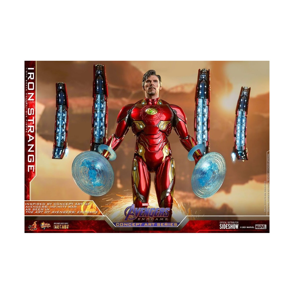 Hot toys 1/6 Vengadores: Endgame Iron Strange Concept Art Series PVC 1/6