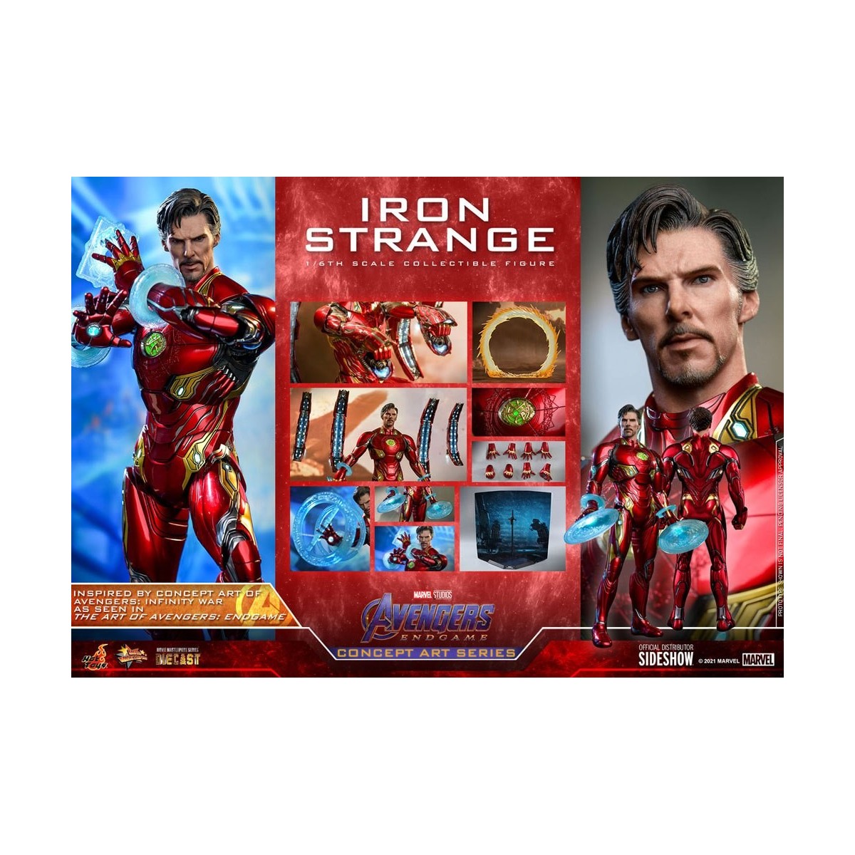 Hot toys 1/6 Vengadores: Endgame Iron Strange Concept Art Series PVC 1/6