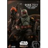 Hot Toys Star Wars The Mandalorian - Boba Fett (Armadura repintada) y Trono 1/6 Obra maestra de la película