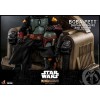 Hot Toys Star Wars The Mandalorian - Boba Fett (Armadura repintada) y Trono 1/6 Obra maestra de la película