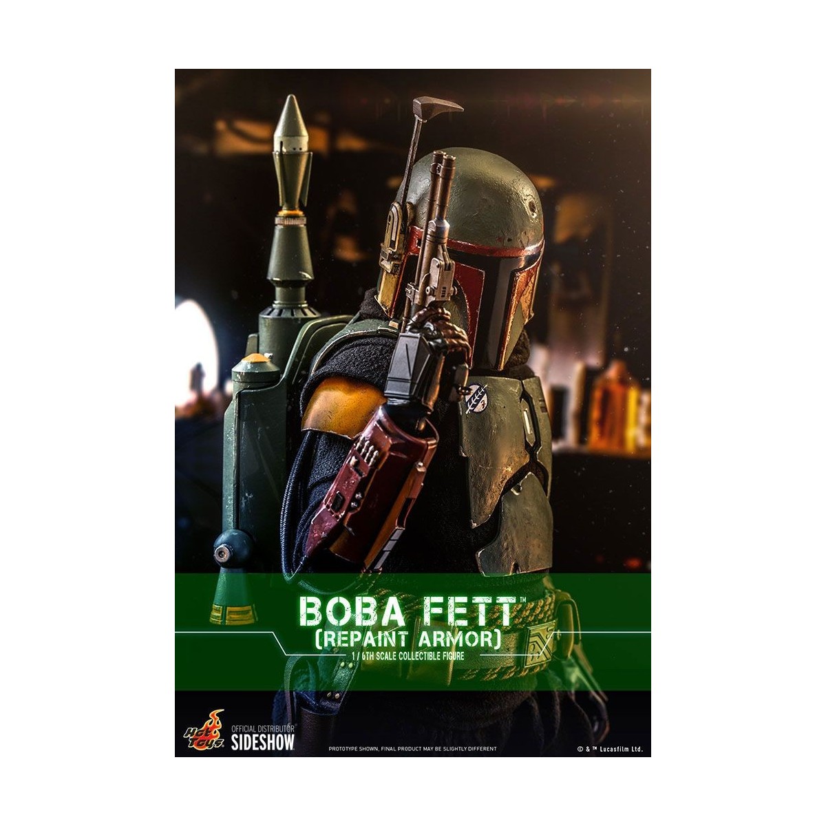 Hot Toys Star Wars The Mandalorian - Boba Fett (Armadura repintada) 1/6 Obra maestra de la película
