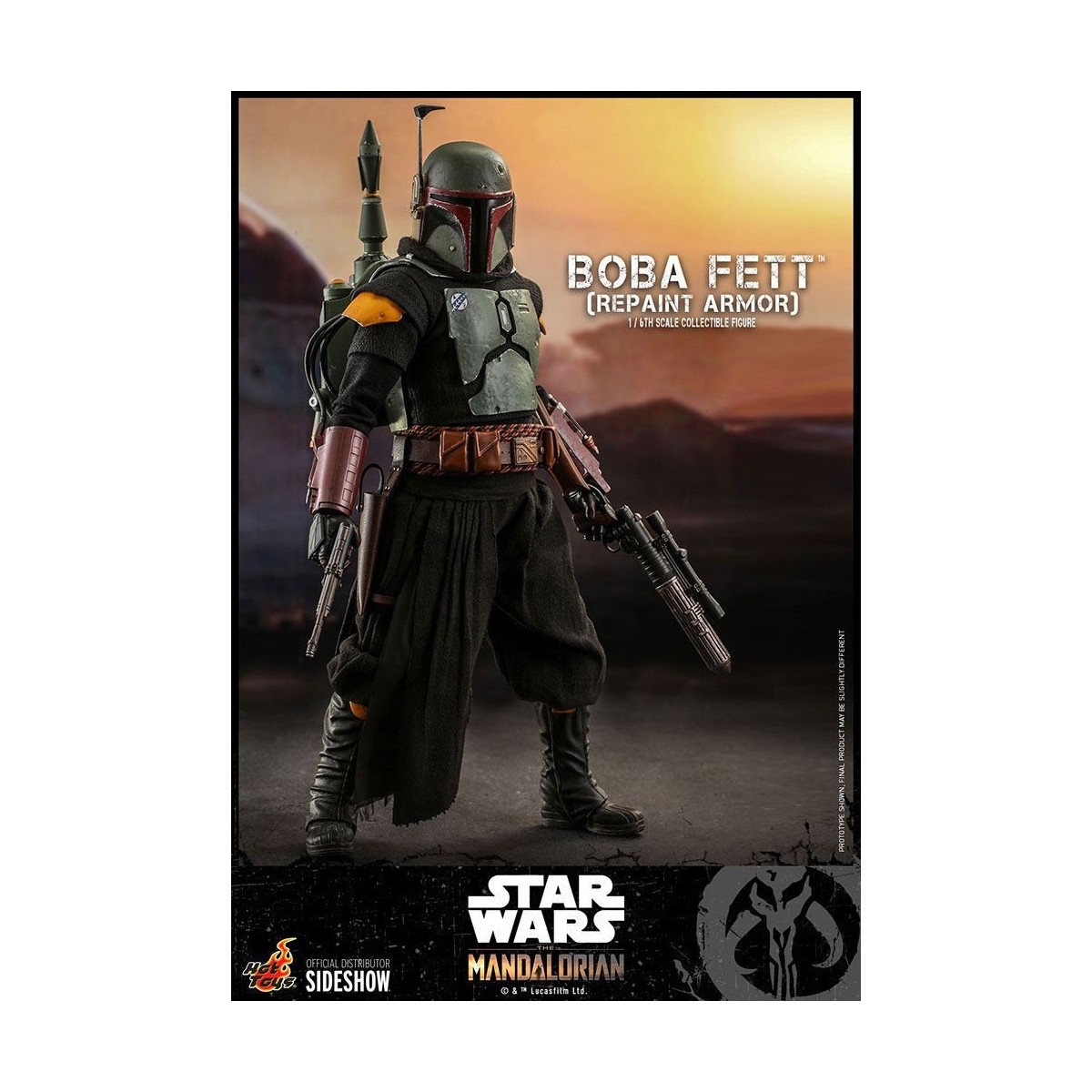 Hot Toys Star Wars The Mandalorian - Boba Fett (Armadura repintada) 1/6 Obra maestra de la película