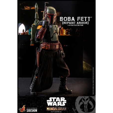 Hot Toys Star Wars The Mandalorian - Boba Fett (Armadura repintada) 1/6 Obra maestra de la película