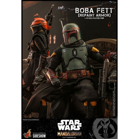 Hot Toys Star Wars The Mandalorian - Boba Fett (Armadura repintada) 1/6 Obra maestra de la película