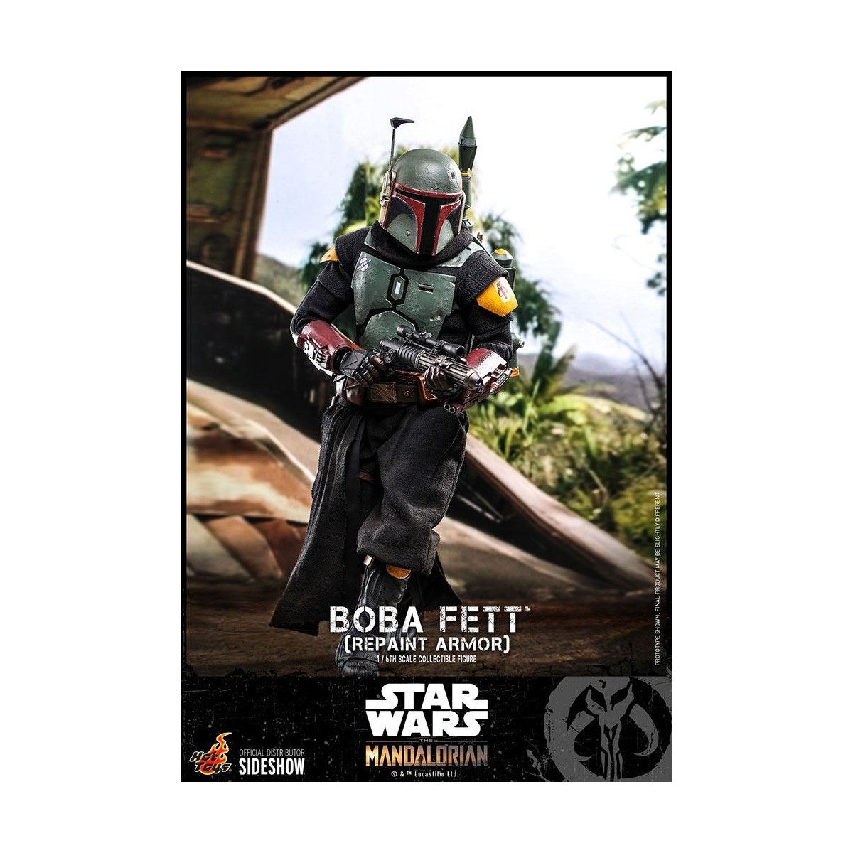 Hot Toys Star Wars The Mandalorian - Boba Fett (Armadura repintada) 1/6 Obra maestra de la película