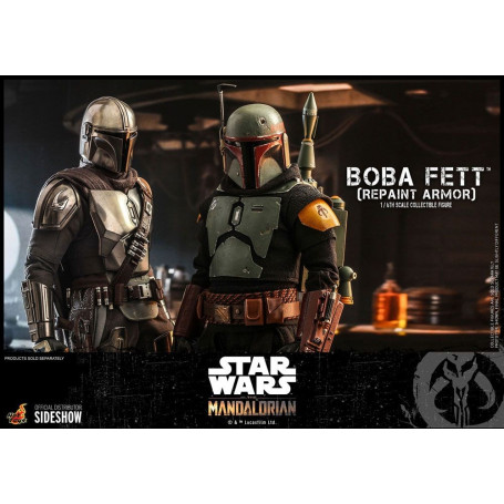 Hot Toys Star Wars The Mandalorian - Boba Fett (Armadura repintada) 1/6 Obra maestra de la película