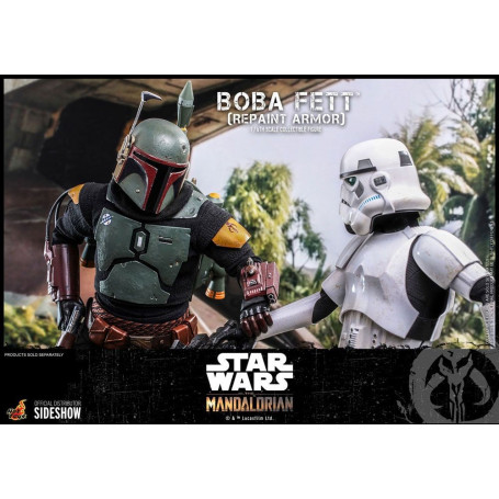 Hot Toys Star Wars The Mandalorian - Boba Fett (Armadura repintada) 1/6 Obra maestra de la película