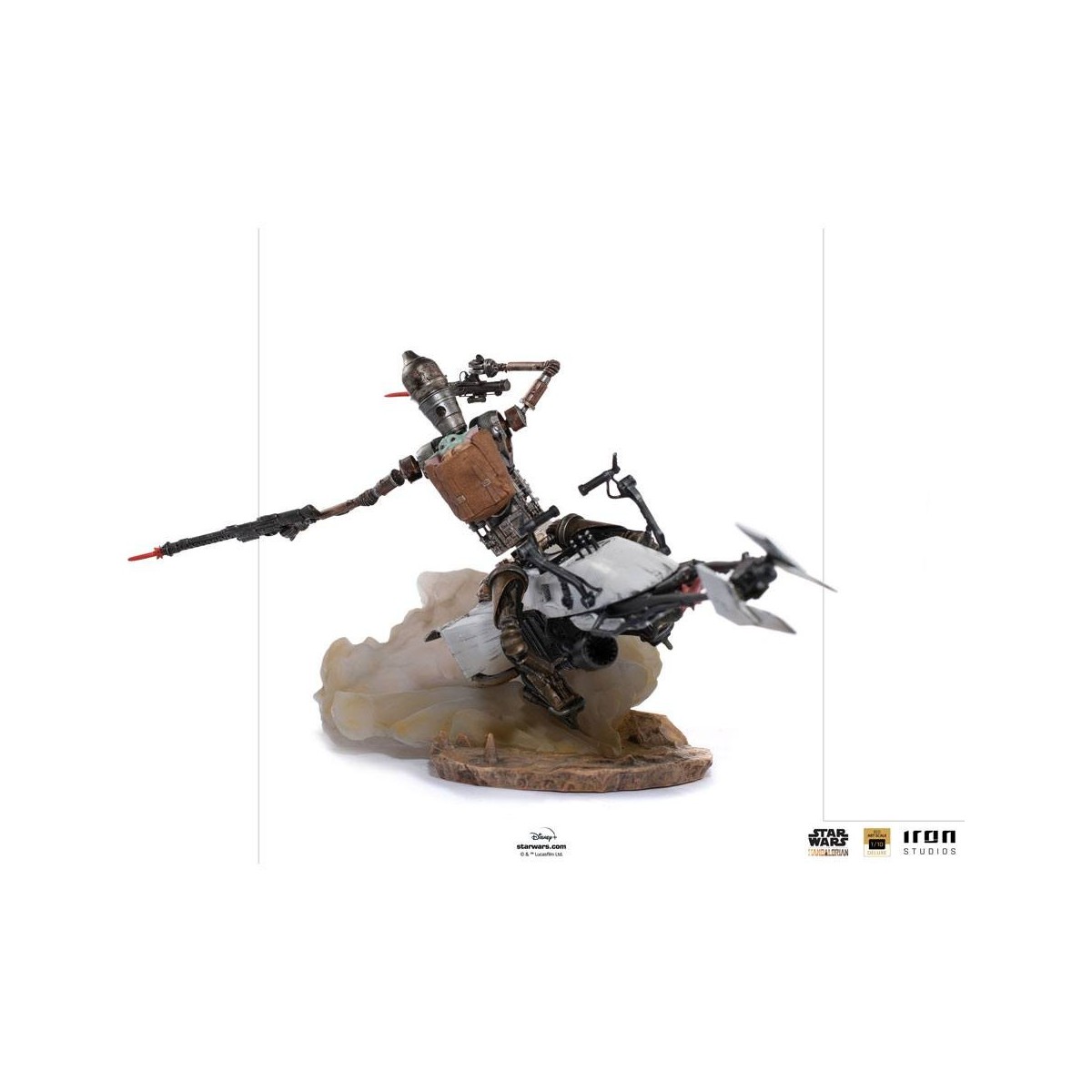 IRON STUDIOS - The Mandalorian - IG-11 y Grogu BDS Art Scale 1/10 - Star Wars