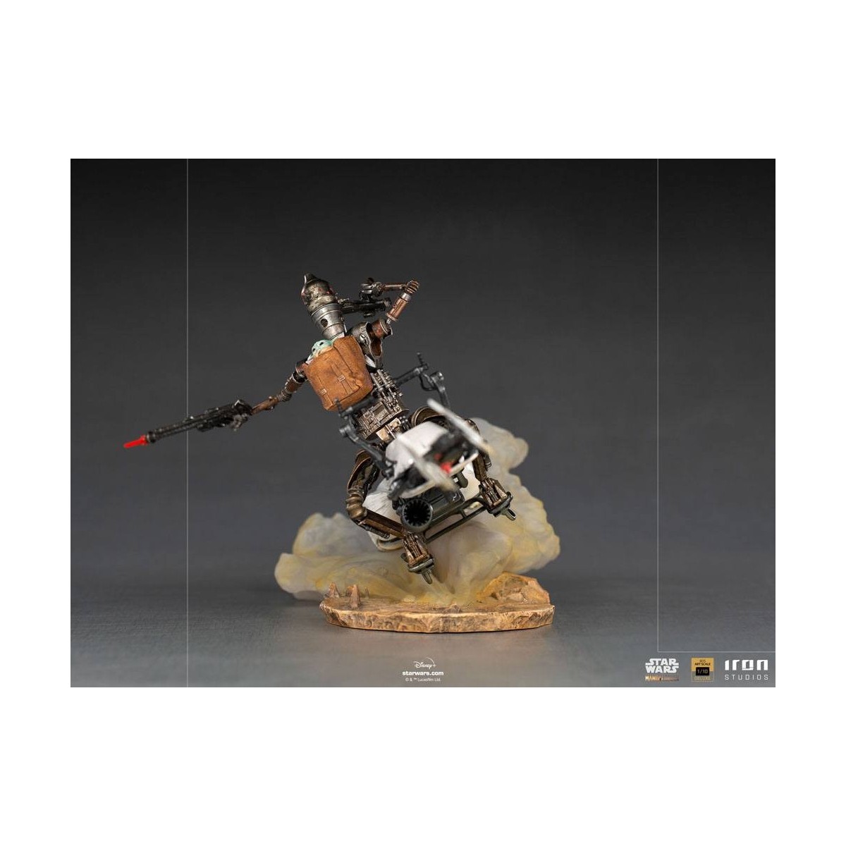 IRON STUDIOS - The Mandalorian - IG-11 y Grogu BDS Art Scale 1/10 - Star Wars