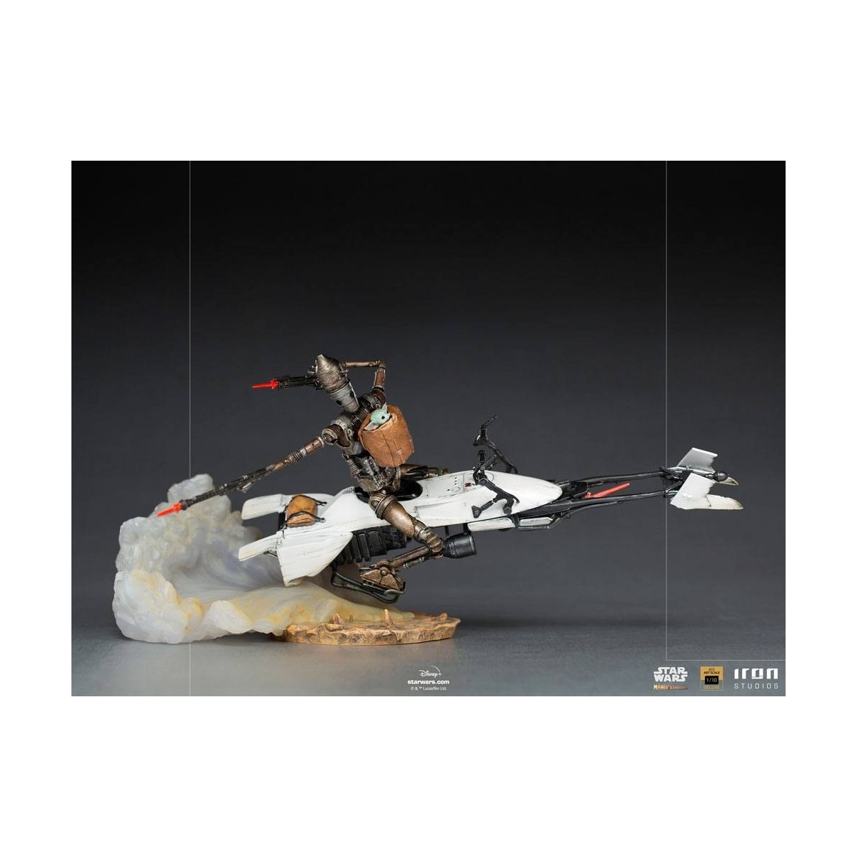 IRON STUDIOS - The Mandalorian - IG-11 y Grogu BDS Art Scale 1/10 - Star Wars