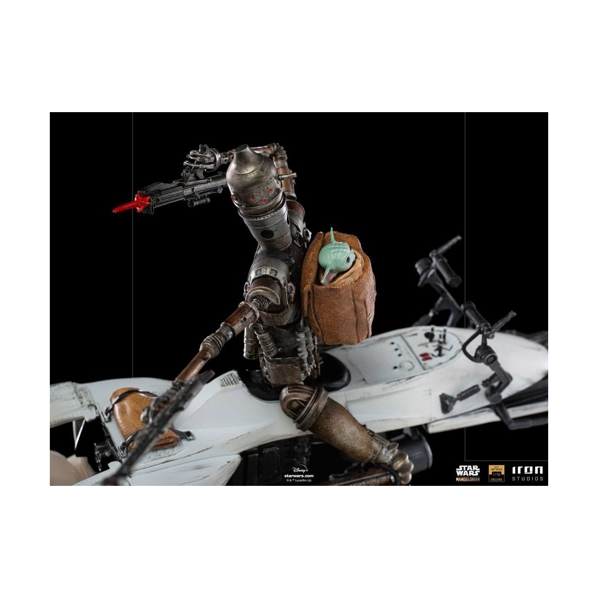 IRON STUDIOS - The Mandalorian - IG-11 y Grogu BDS Art Scale 1/10 - Star Wars