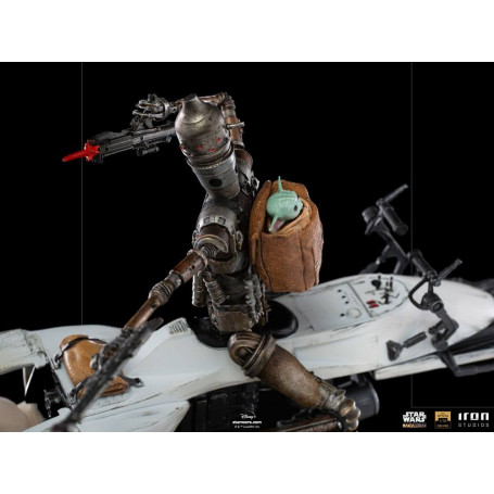 IRON STUDIOS - The Mandalorian - IG-11 y Grogu BDS Art Scale 1/10 - Star Wars