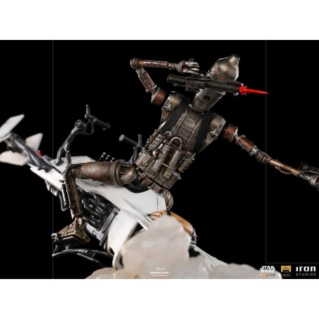 IRON STUDIOS - The Mandalorian - IG-11 y Grogu BDS Art Scale 1/10 - Star Wars