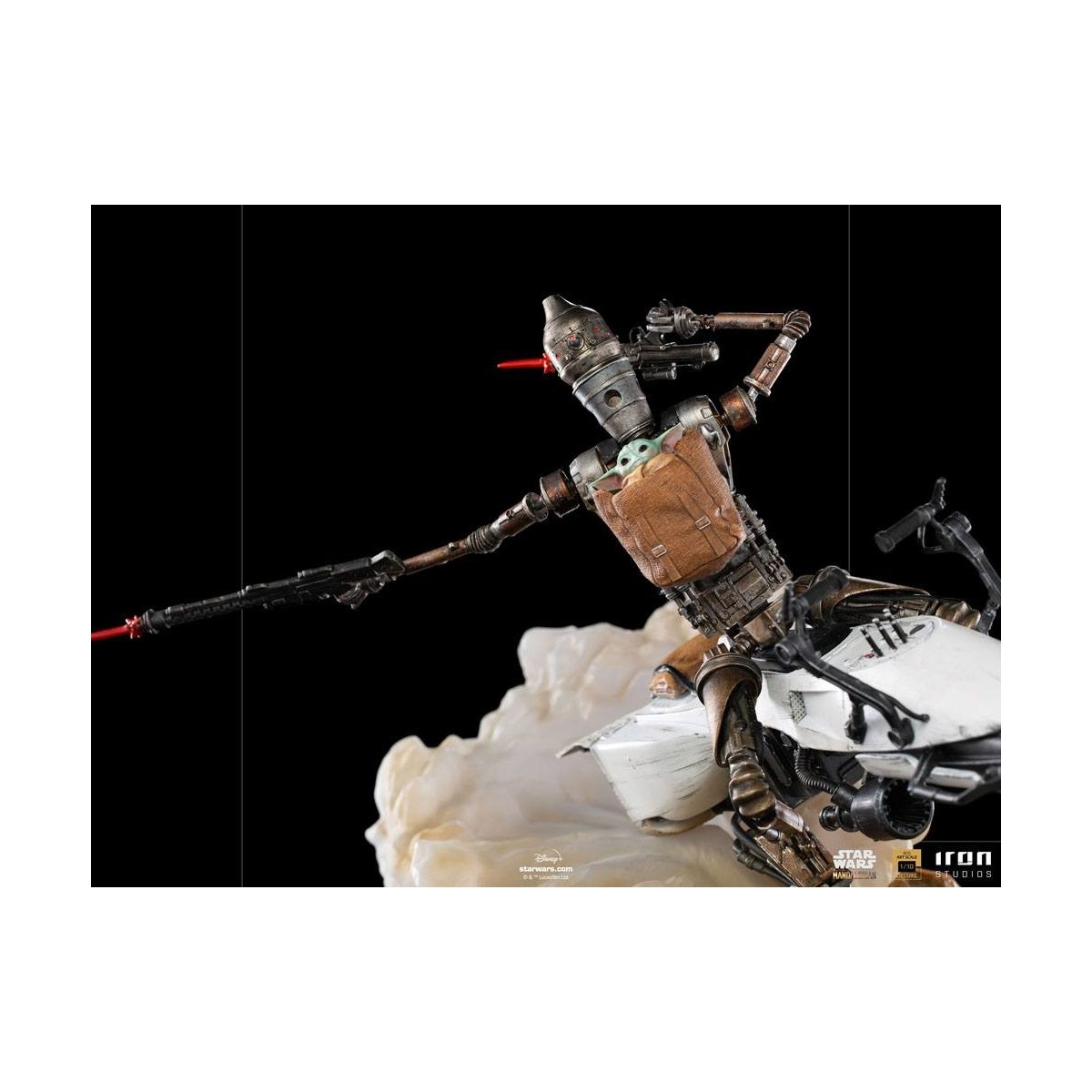 IRON STUDIOS - The Mandalorian - IG-11 y Grogu BDS Art Scale 1/10 - Star Wars