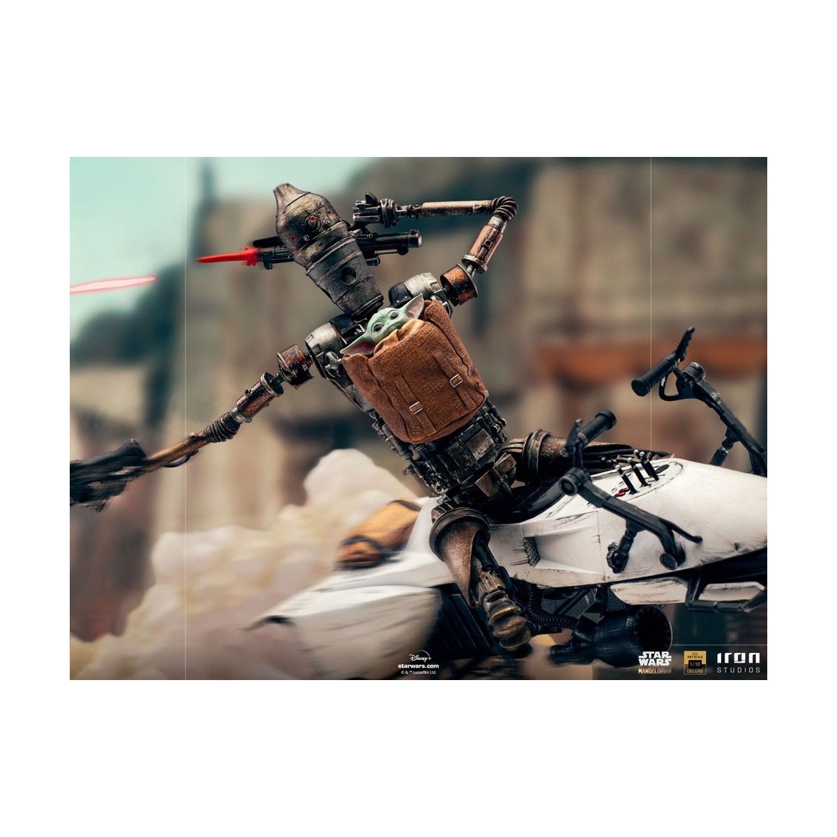 IRON STUDIOS - The Mandalorian - IG-11 y Grogu BDS Art Scale 1/10 - Star Wars
