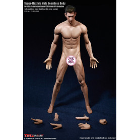 Phicen - TBLeague 1/6th Scale Super-Flexible Male Seamless Body - Medium Muscle Tan Body 