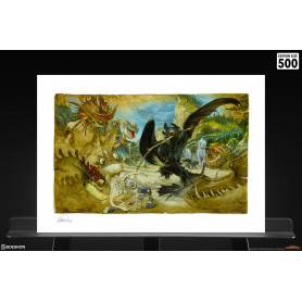 Cómo entrenar a tu dragón: Cómo dibujar a tu dragón - Impresión artística de Heather Edwards - 46 x 61 cm - sin marco