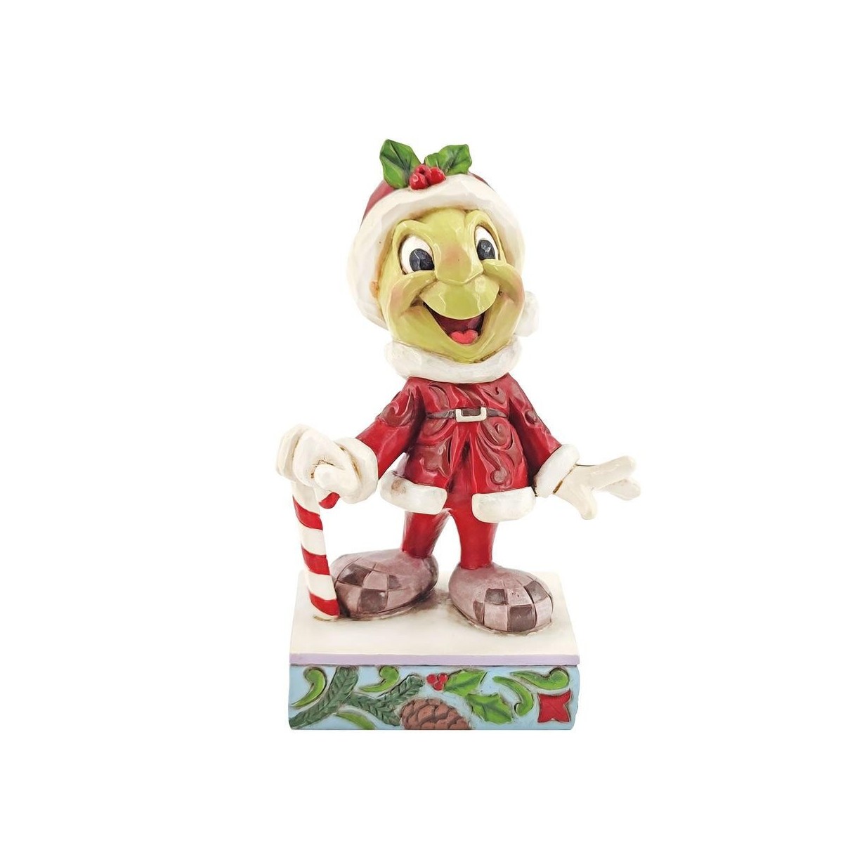 Enesco Disney Traditions Jim Shore Figura de Santa Jiminy Cricket 