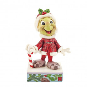 Enesco Disney Traditions Jim Shore Figura de Santa Jiminy Cricket 