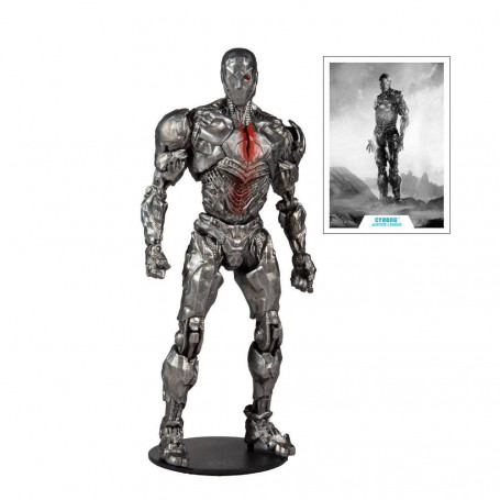 Mc Farlane DC Comics - Cyborg Versión Casco Liga de la Justicia El Corte de Snyder 1/12