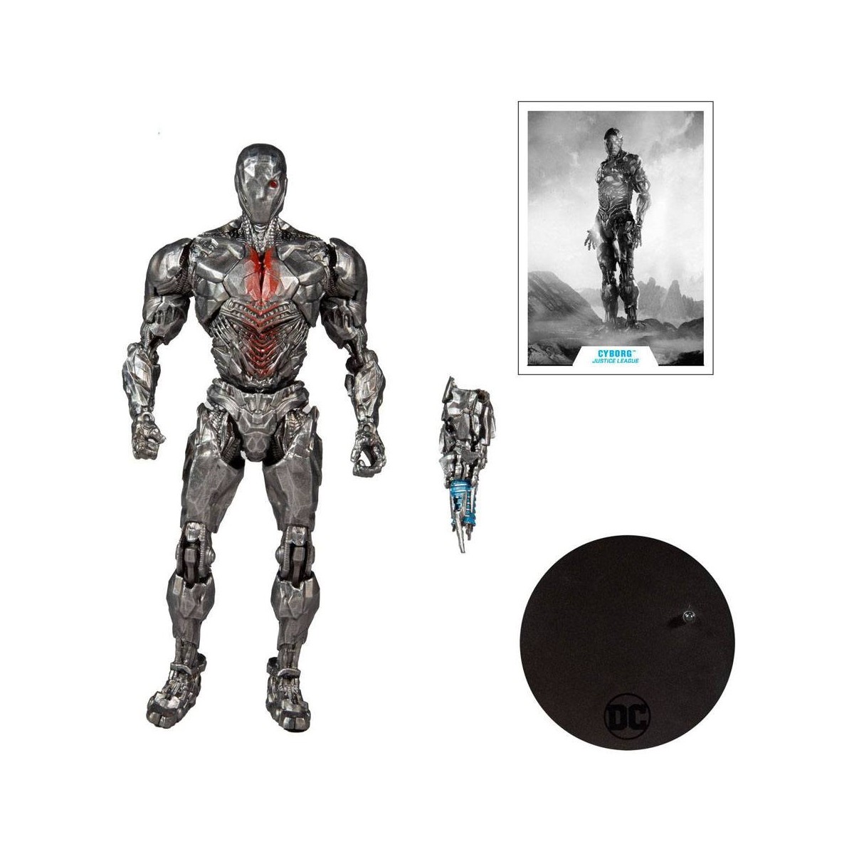 Mc Farlane DC Comics - Cyborg Versión Casco Liga de la Justicia El Corte de Snyder 1/12