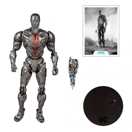 Mc Farlane DC Comics - Cyborg Versión Casco Liga de la Justicia El Corte de Snyder 1/12