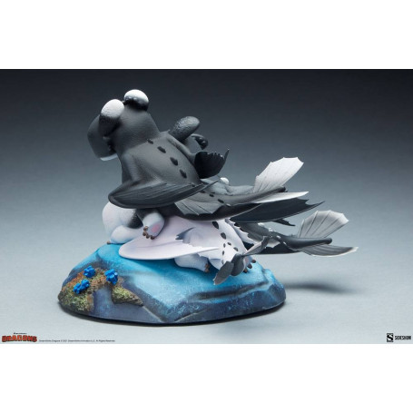 Estatuilla Sideshow Dragons 3 Arrow, Pirouette y Vifagile - El Mundo Oculto