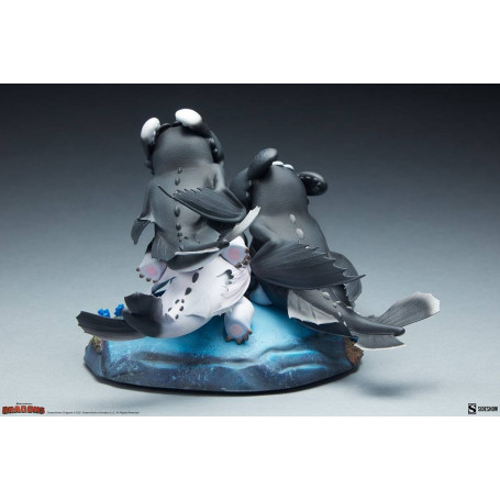 Estatuilla Sideshow Dragons 3 Arrow, Pirouette y Vifagile - El Mundo Oculto