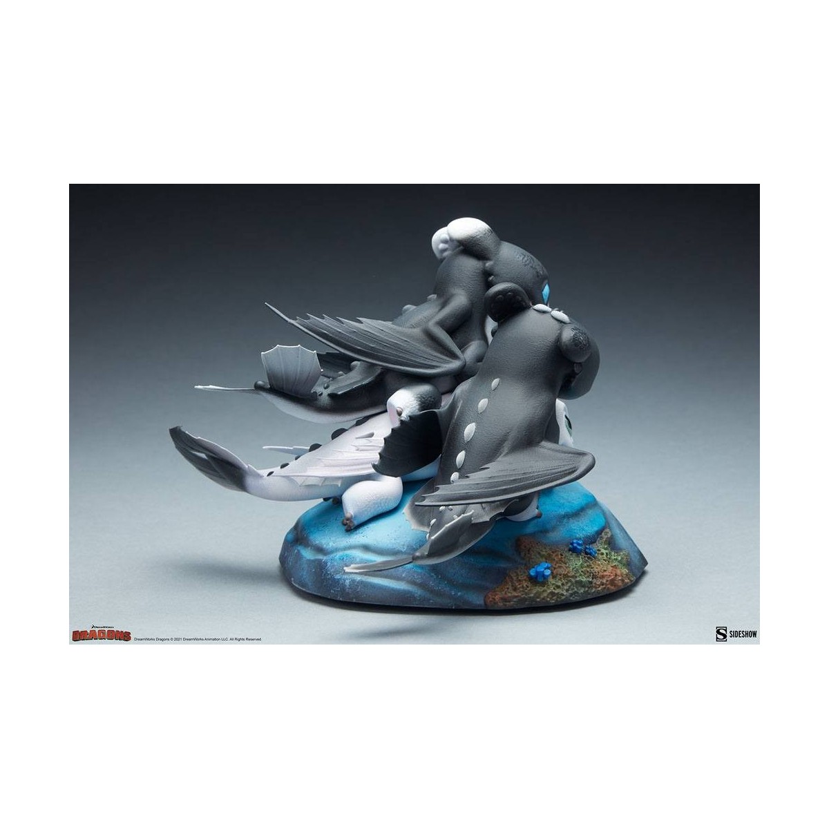 Estatuilla Sideshow Dragons 3 Arrow, Pirouette y Vifagile - El Mundo Oculto