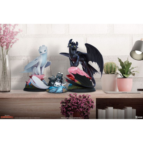 Estatuilla Sideshow Dragons 3 Arrow, Pirouette y Vifagile - El Mundo Oculto