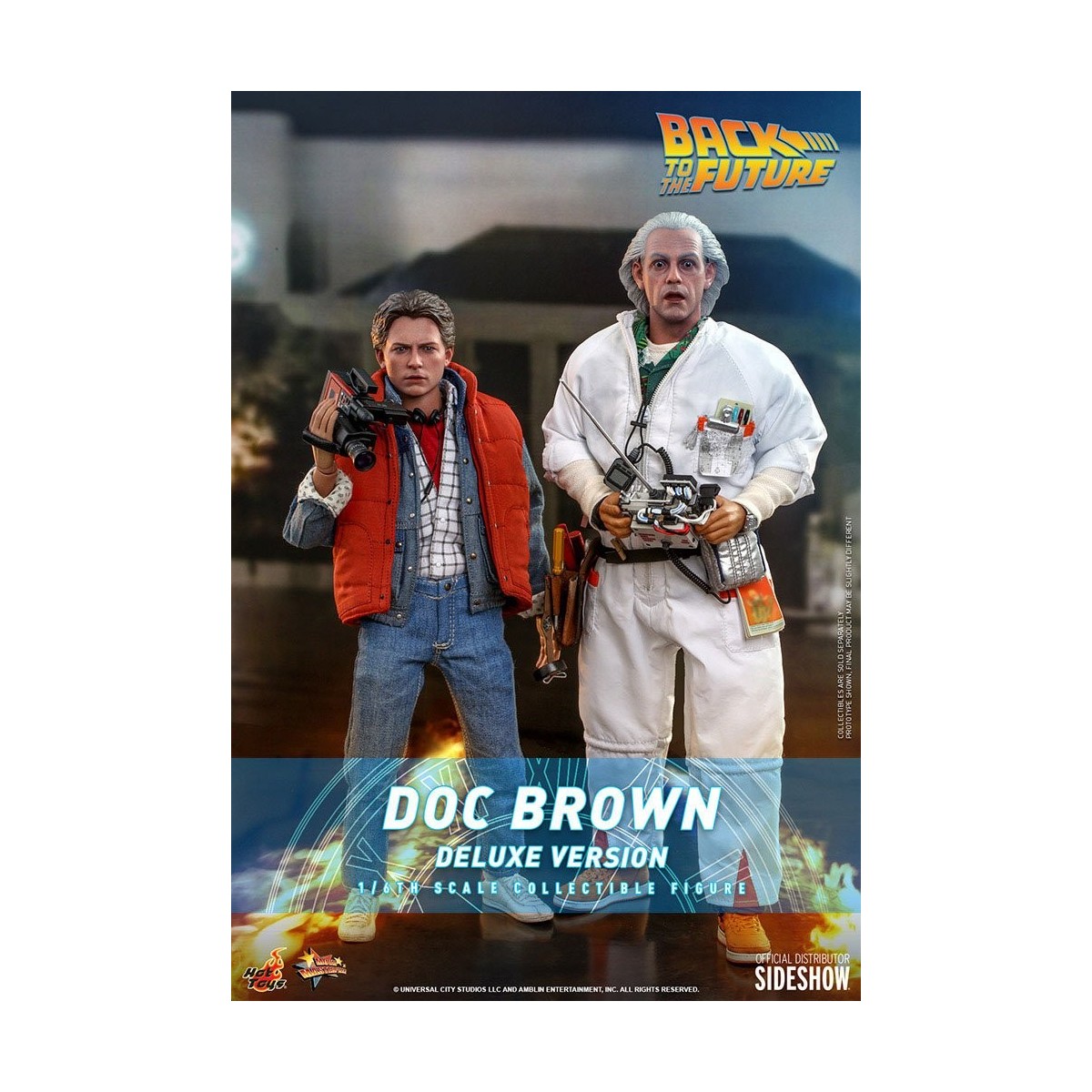 Hot Toys Regreso al Futuro Doc Brown Versión Deluxe 1/6