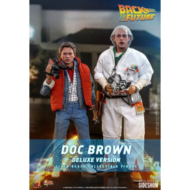 Hot Toys Regreso al Futuro Doc Brown Versión Deluxe 1/6