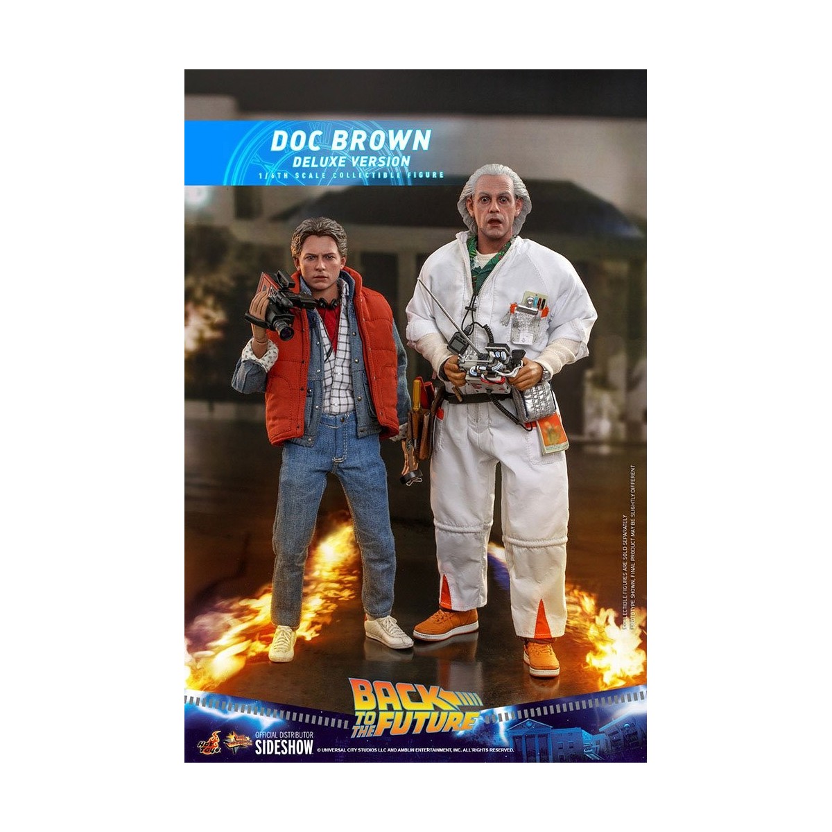 Hot Toys Regreso al Futuro Doc Brown Versión Deluxe 1/6