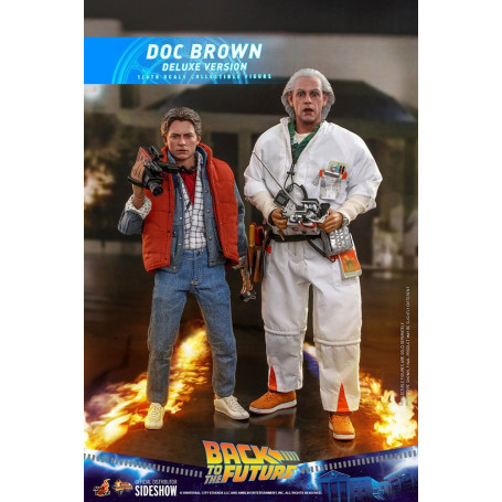 Hot Toys Regreso al Futuro Doc Brown Versión Deluxe 1/6