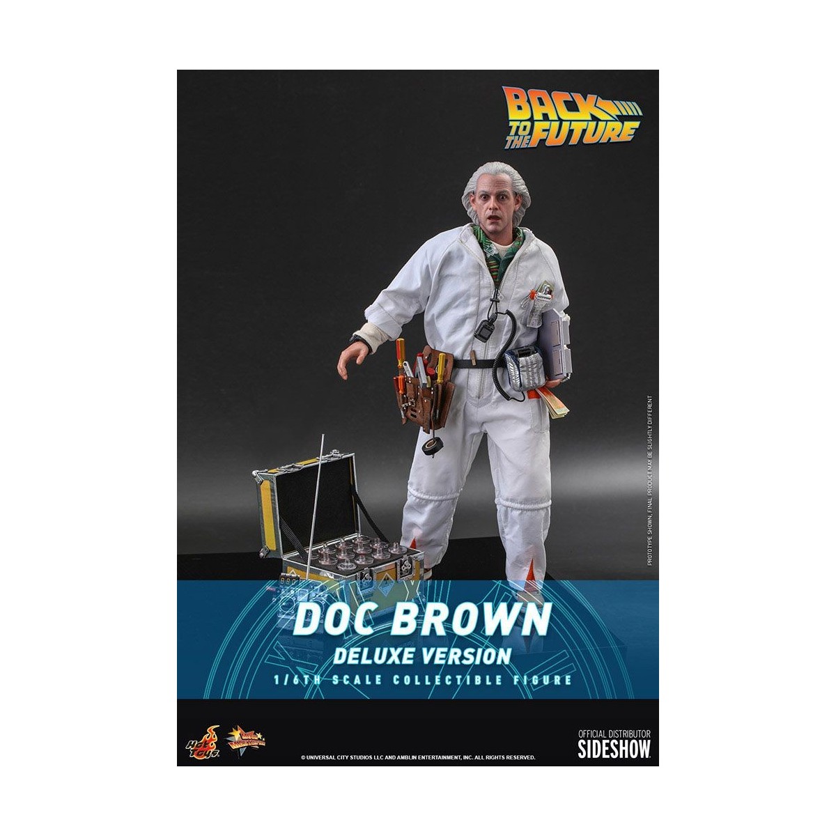 Hot Toys Regreso al Futuro Doc Brown Versión Deluxe 1/6