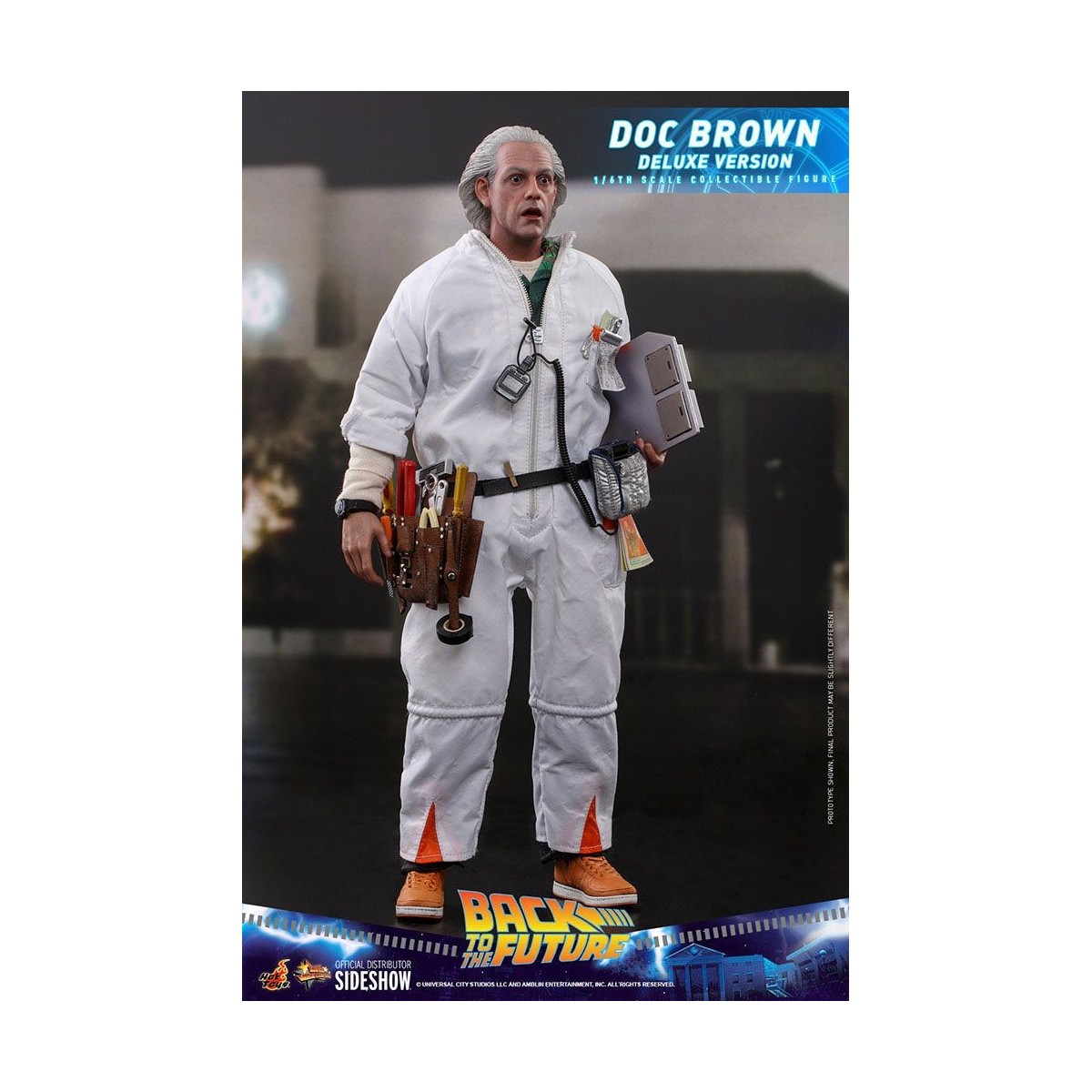 Hot Toys Regreso al Futuro Doc Brown Versión Deluxe 1/6