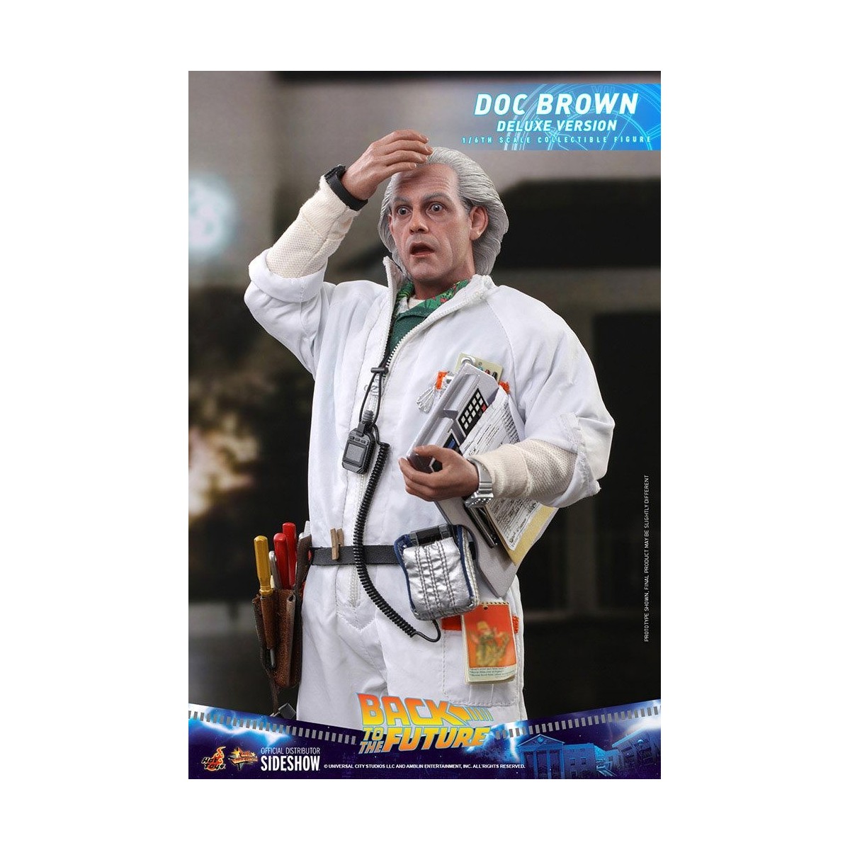 Hot Toys Regreso al Futuro Doc Brown Versión Deluxe 1/6
