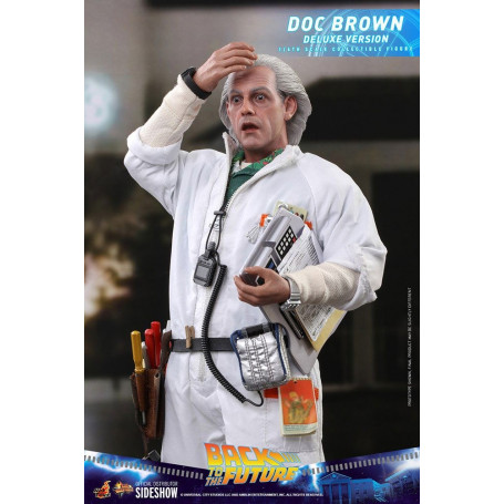 Hot Toys Regreso al Futuro Doc Brown Versión Deluxe 1/6