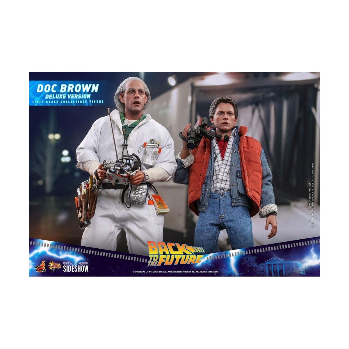 Hot Toys Regreso al Futuro Doc Brown Versión Deluxe 1/6
