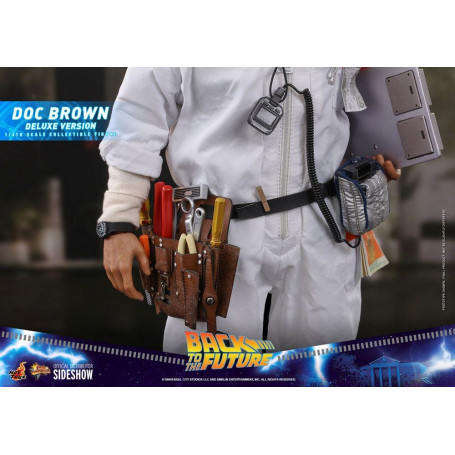 Hot Toys Regreso al Futuro Doc Brown Versión Deluxe 1/6