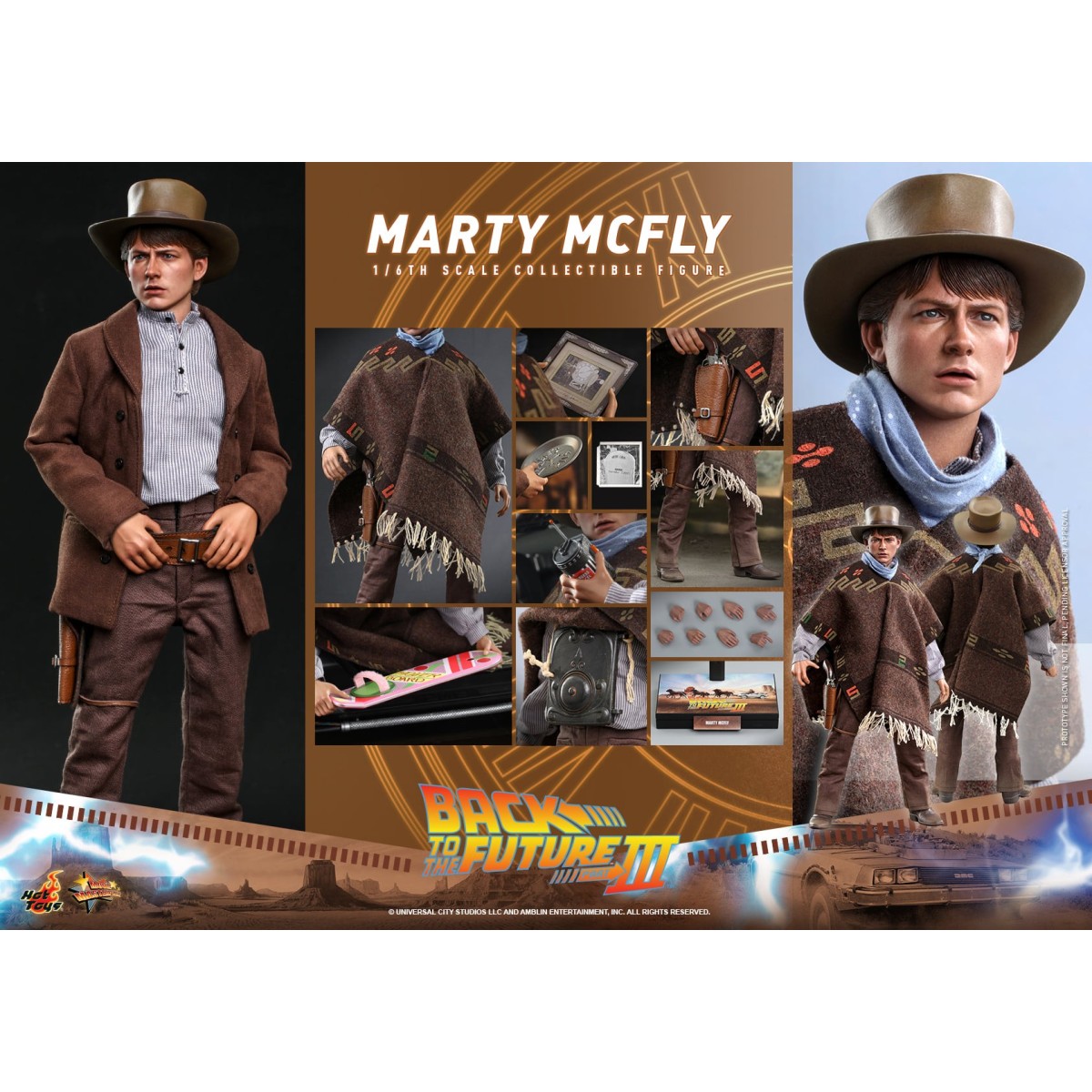 Hot Toys Regreso al Futuro 3 - Marty McFly Obra maestra de la película 1/6