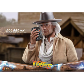Hot Toys Regreso al Futuro 3 - Doc Brown Obra maestra de la película 1/6