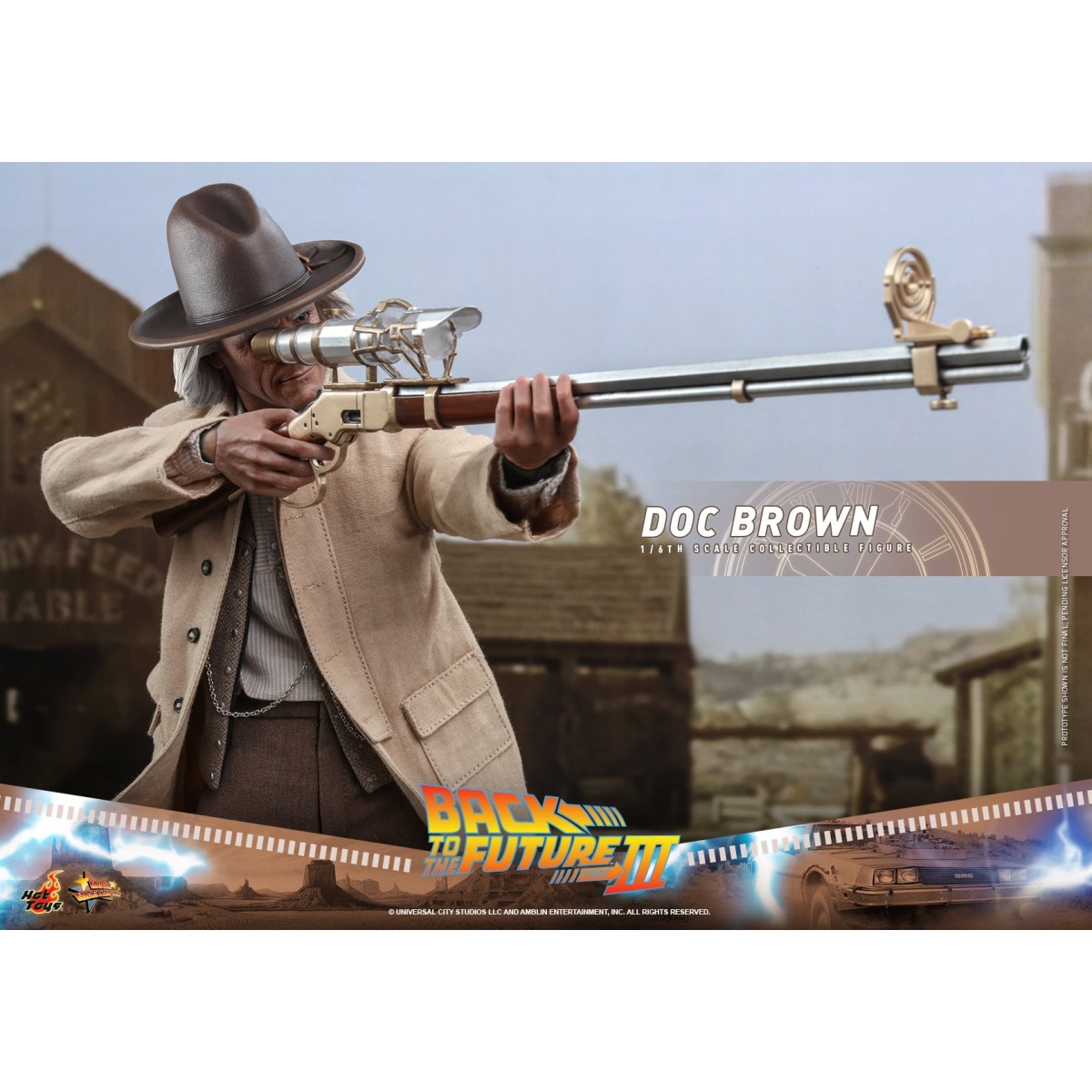 Hot Toys Regreso al Futuro 3 - Doc Brown Obra maestra de la película 1/6