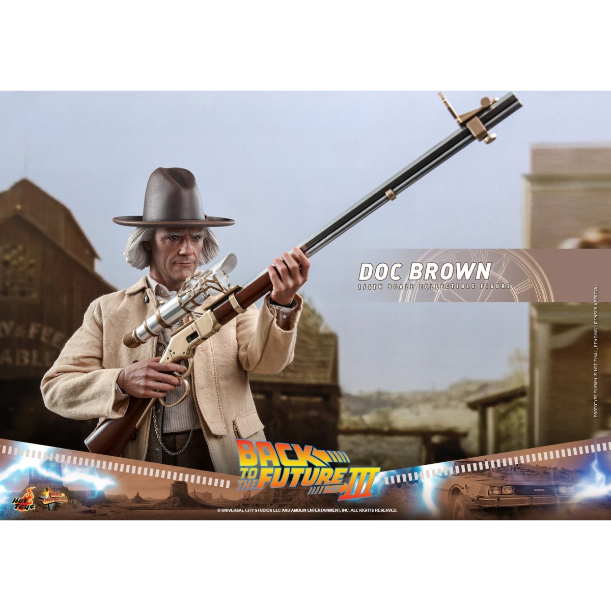 Hot Toys Regreso al Futuro 3 - Doc Brown Obra maestra de la película 1/6
